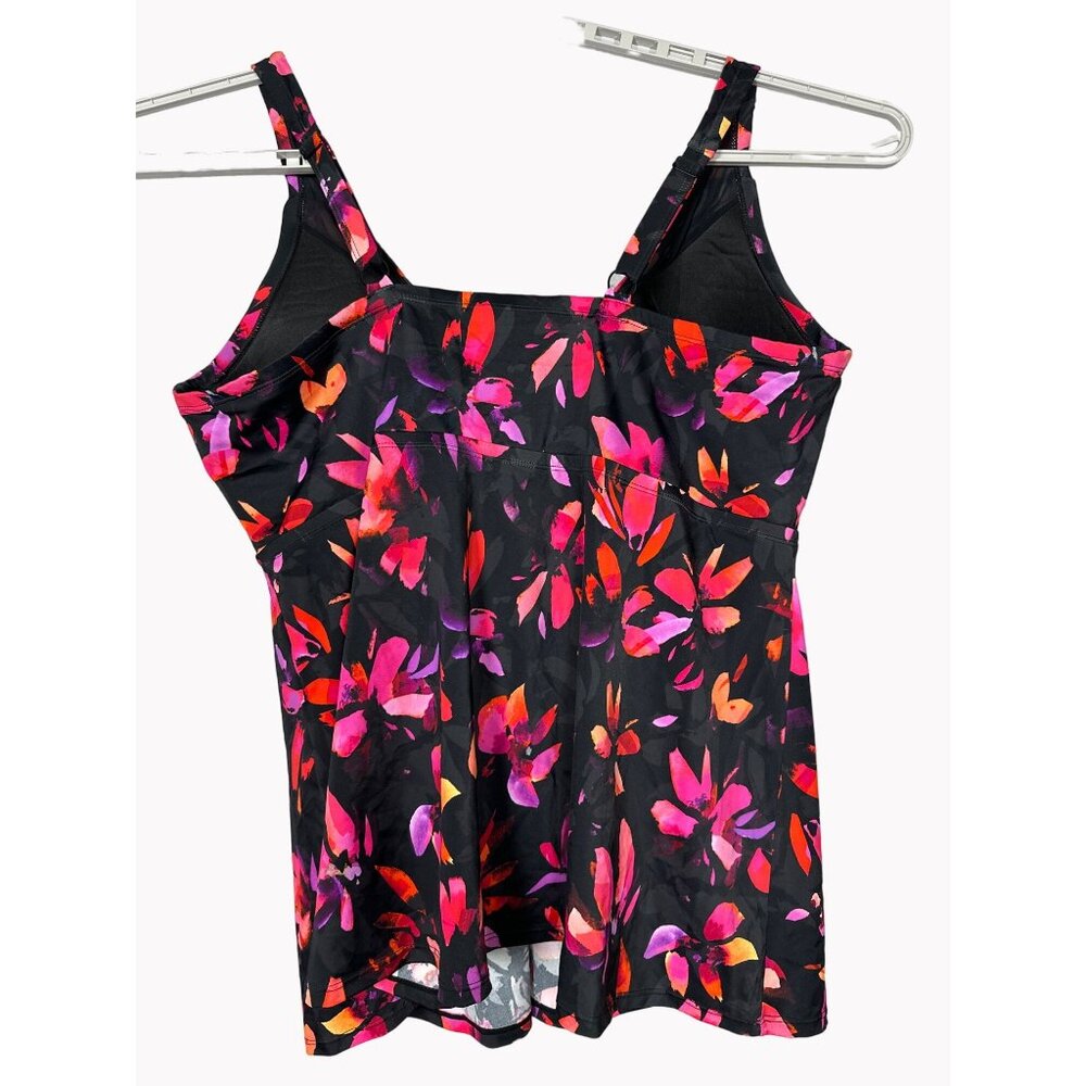 Swimsuits For All 46G Womens Floral Underwire Tankini Top New with tags - Picture 4 of 9